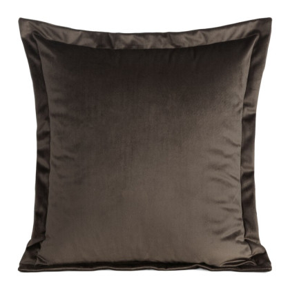 Dekoračná obliečka na vankúš RIA zo zamatu, hnedý